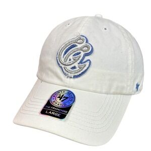 Corpus Christi Hooks Hat Cap Fitted Mens Large White Blue Minor League Baseball